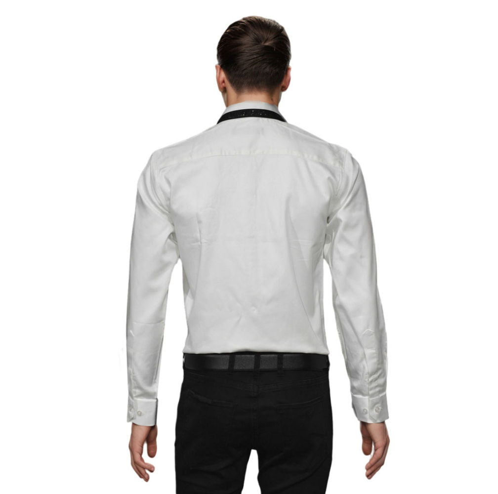 Balmain logo Icon White Premium Cotton Shirt-1