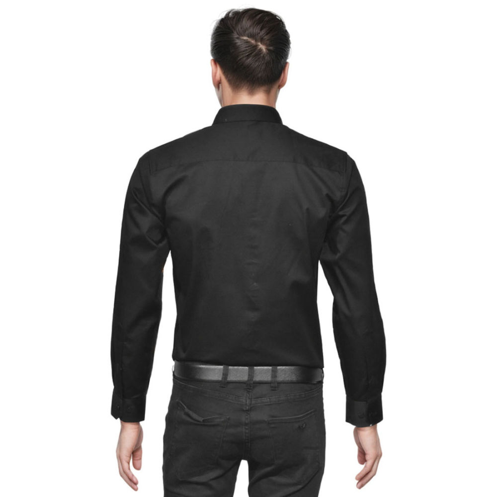 Balmain Black Premium Cotton Shirt-thumb-1