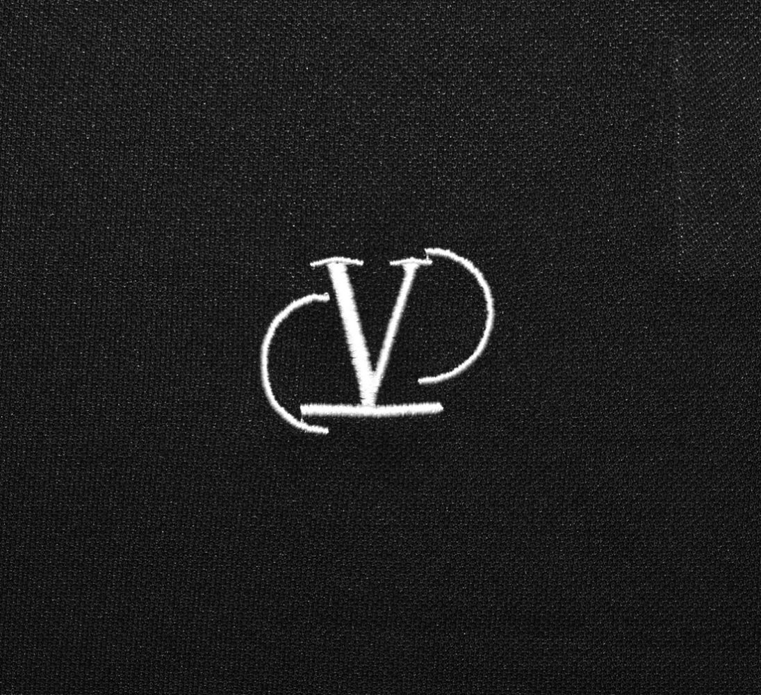 Velentino Black Premium Quality Polo T-shirt-3