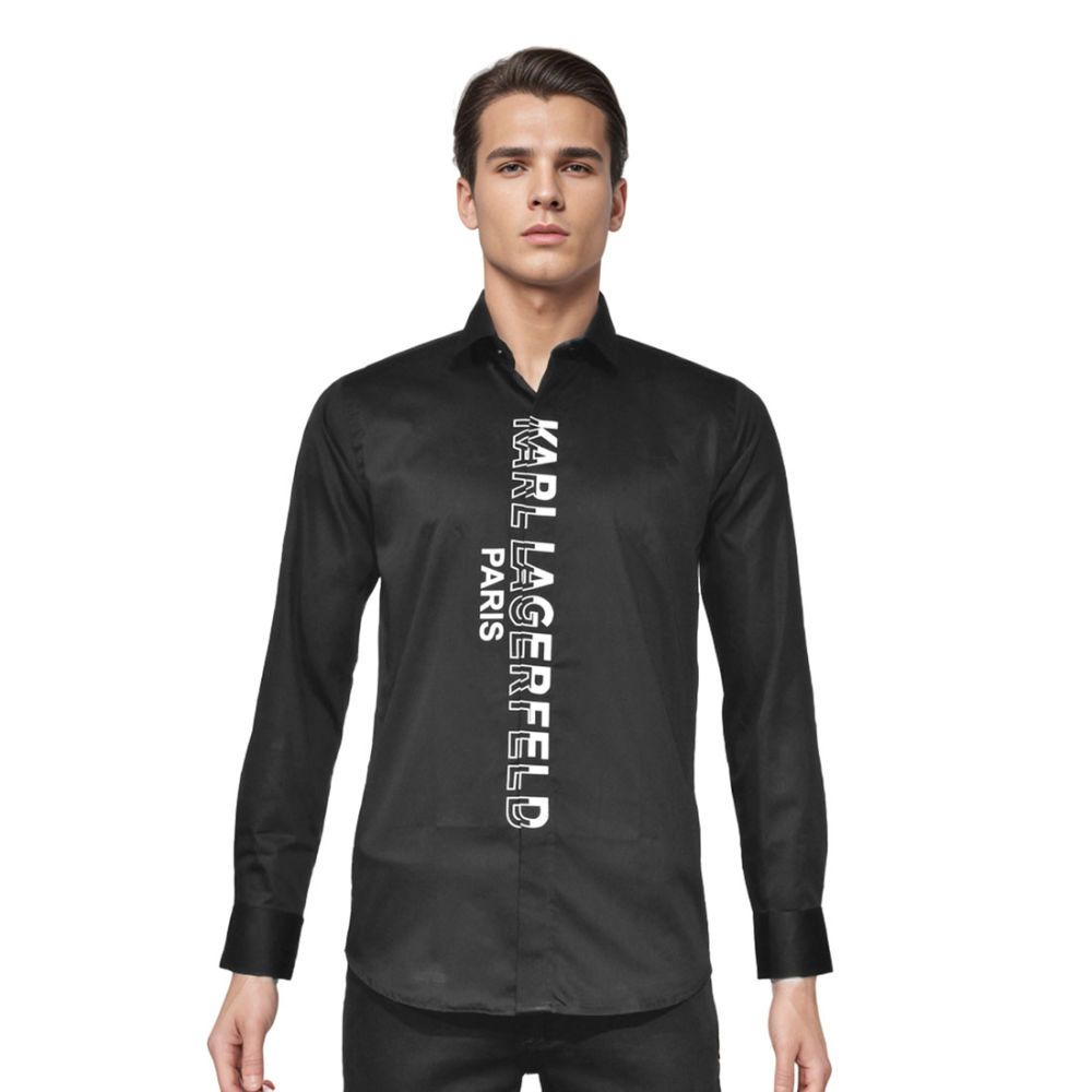 Karl Lagerfeld logo Print Black Premium Quality shirt-6