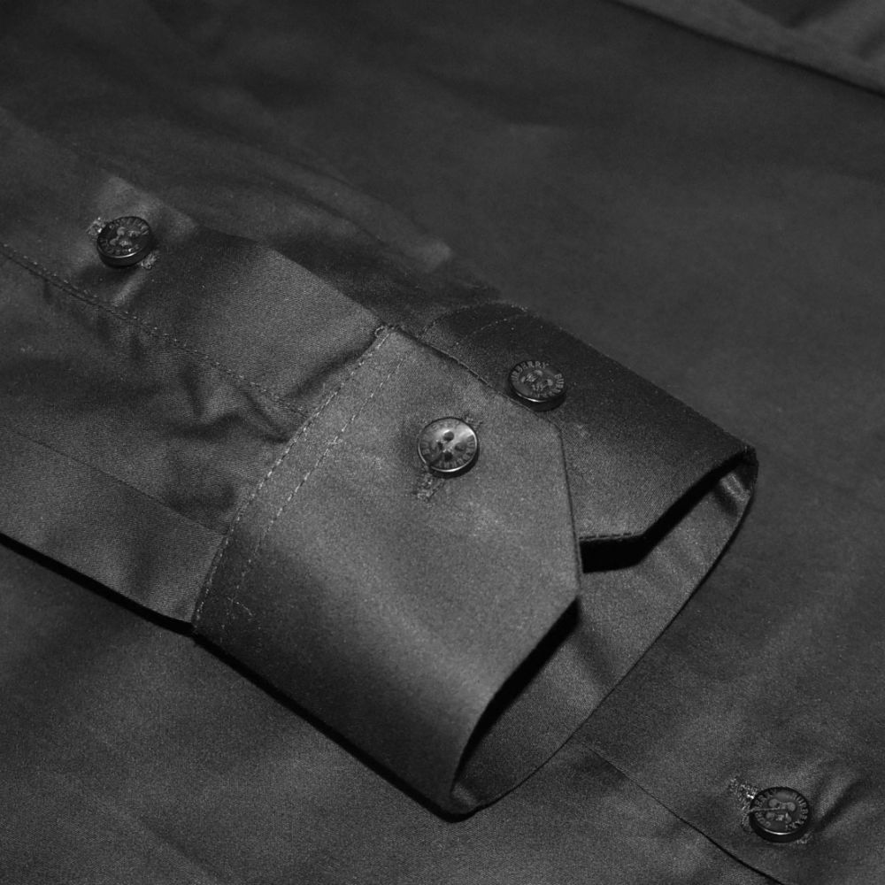 Burberry TB Embroidery Black Cotton Shirt-5