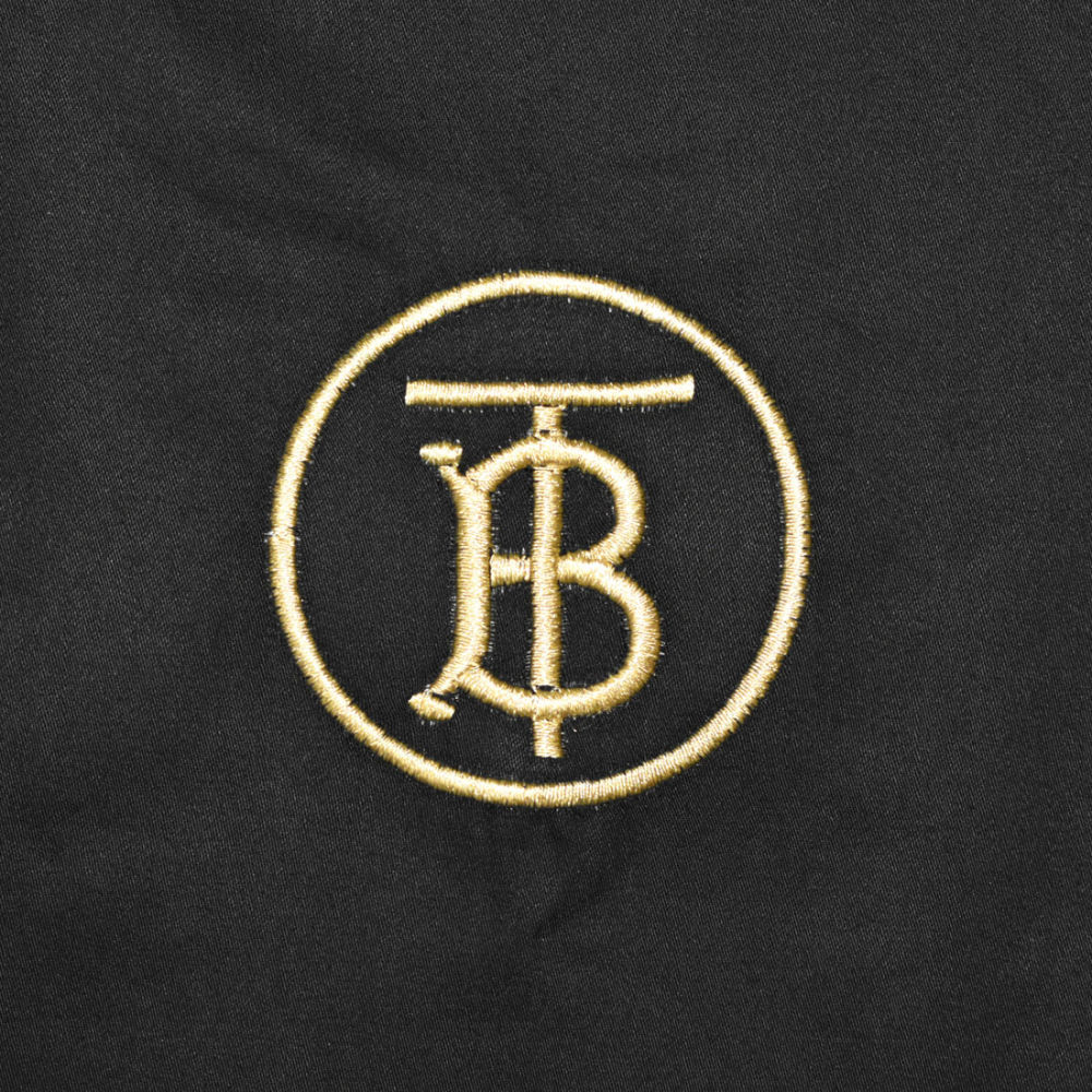 Burberry TB Embroidery Black Cotton Shirt-3