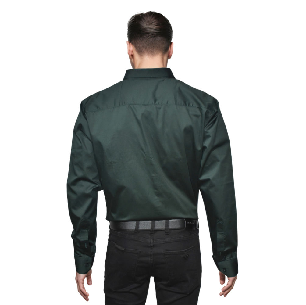 Balmain Embroidered Green Premium Cotton Shirt-1