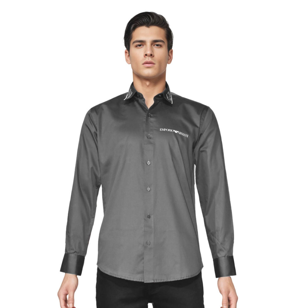 Emporio Armani Grey Premium Luxury Shirt-6