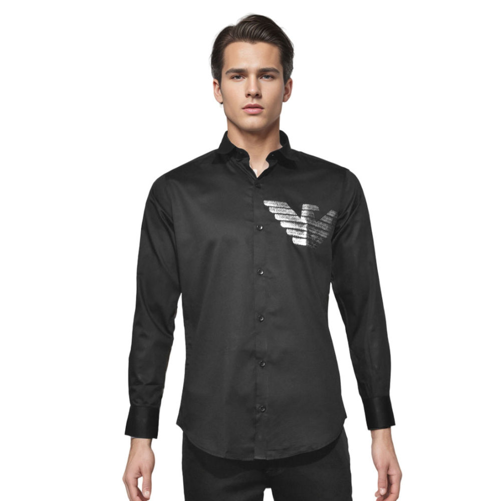Emporio Armani Black Premium Quality Shirt-thumb-5