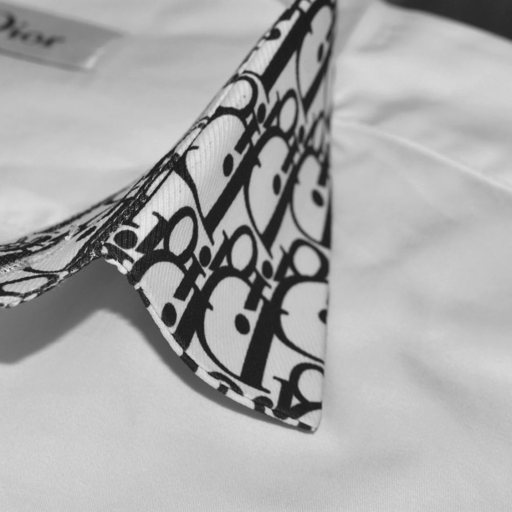Christian Dior logo Patch White Premium Shirt-4