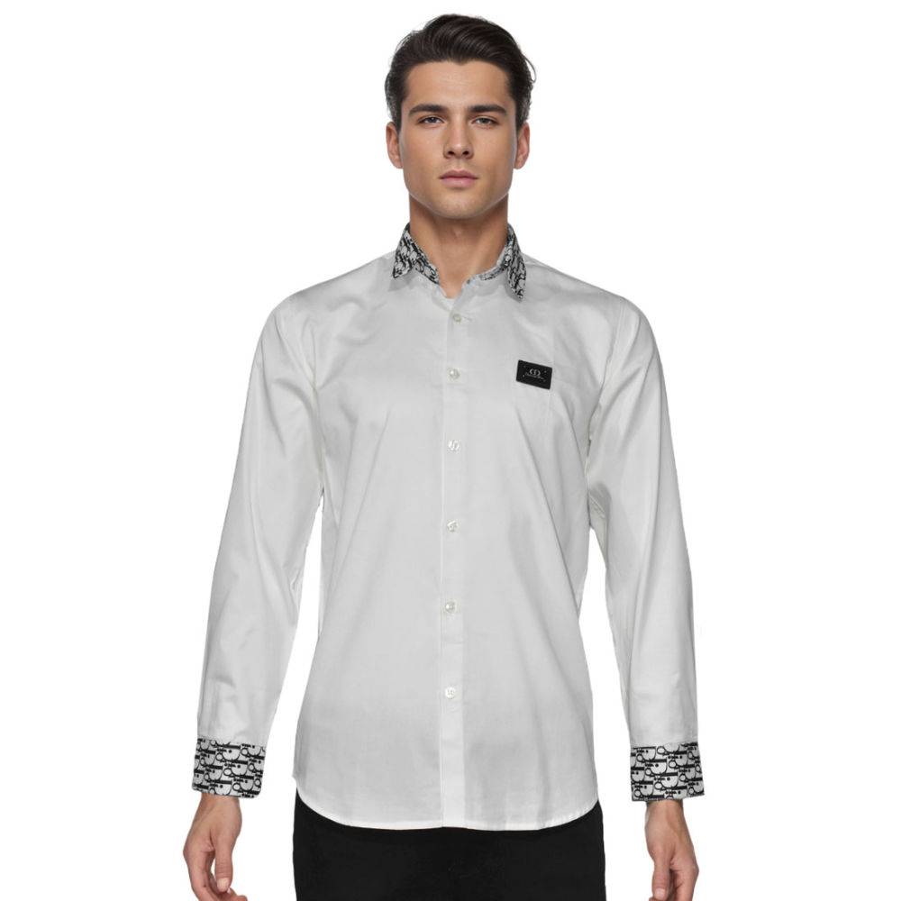 Christian Dior logo Patch White Premium Shirt-6