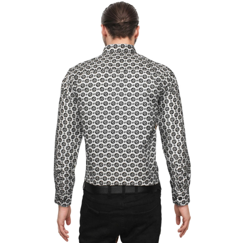 Dolce & Gabbana All-over Printed White Premium Shirt-1