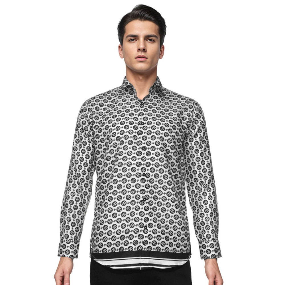 Dolce & Gabbana All-over Printed White Premium Shirt-6