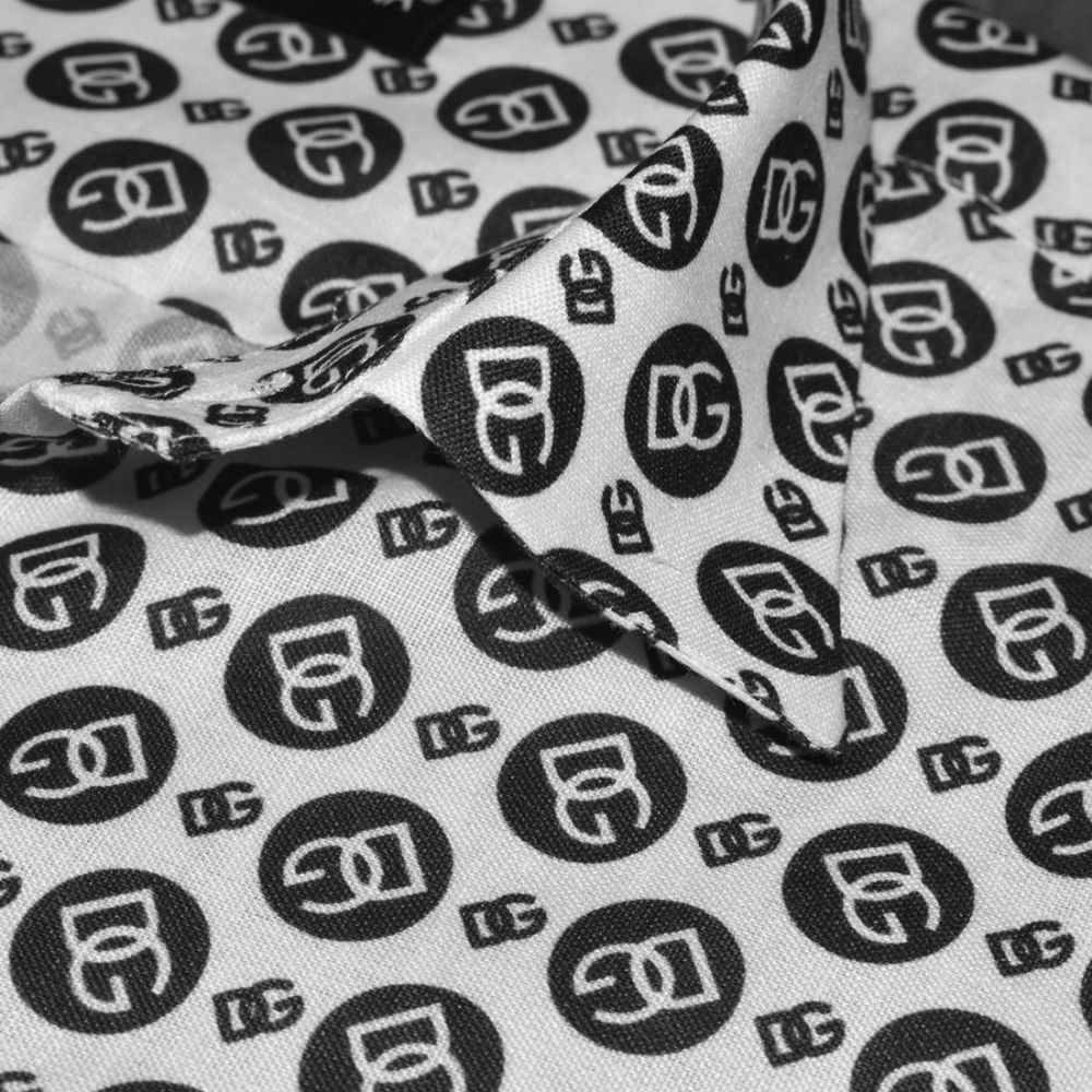 Dolce & Gabbana All-over Printed White Premium Shirt-4