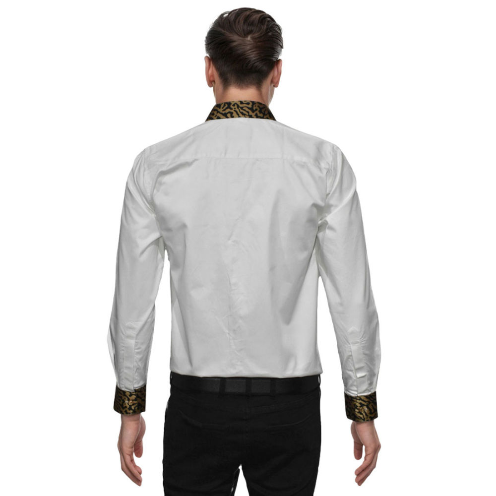 Balmain Leopard Printed White Premium Shirt-1