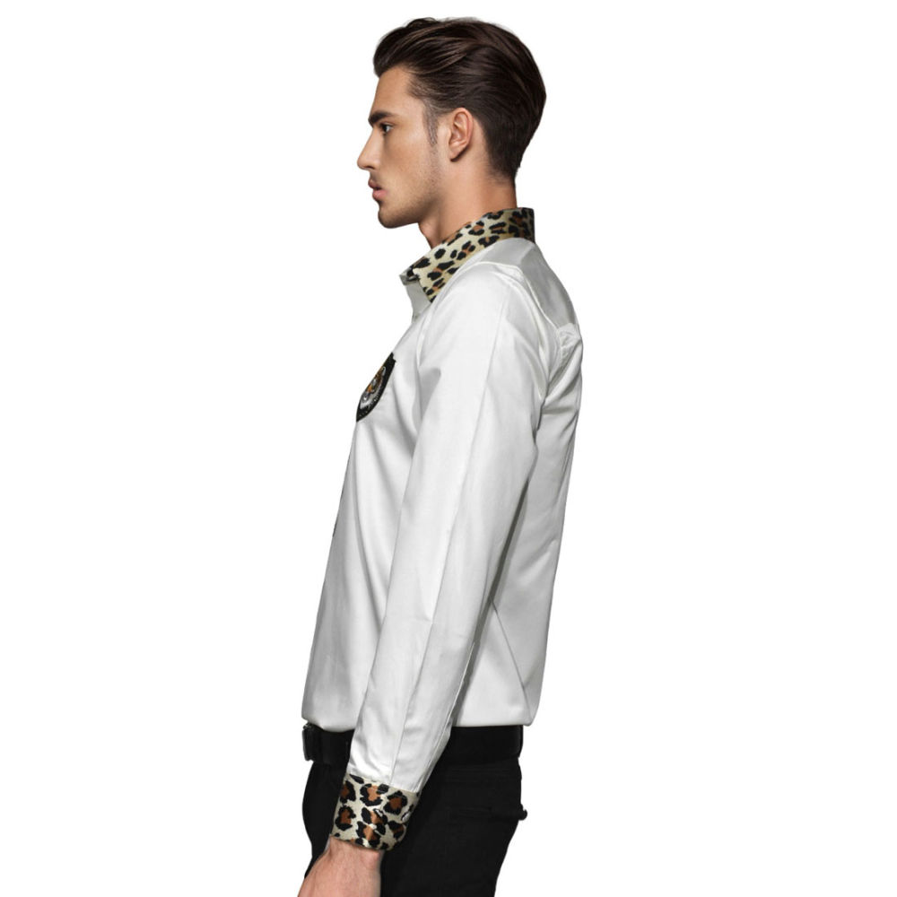 Balmain Tiger Embroidered White Premium Shirt-2