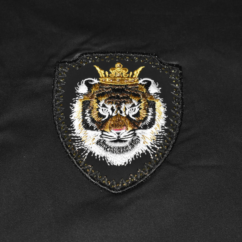 Balmain Tiger Embroidered Black Premium Shirt-3