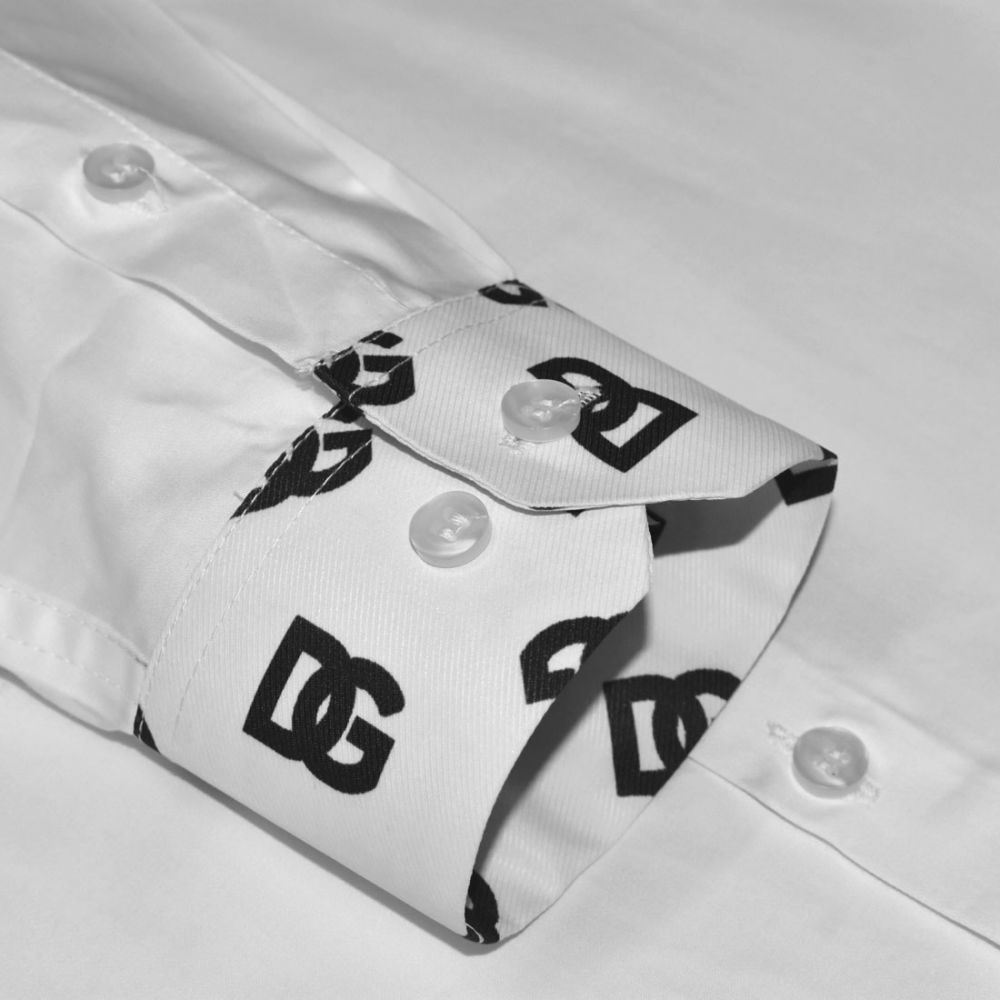 Dolce & Gabbana White Luxury Cotton Shirt-5