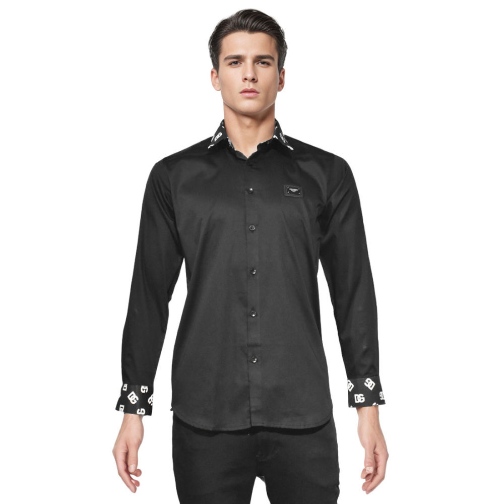 Dolce & Gabbana Black Luxury Cotton Shirt-6