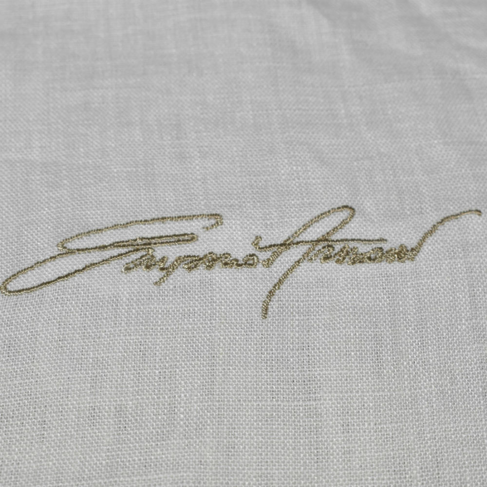 Emporio Armani Embroidered Cream Premium Shirt-3