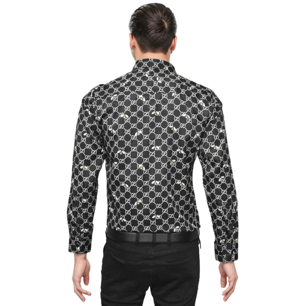 Gucci Printed Black Premium Quality Shirt-1