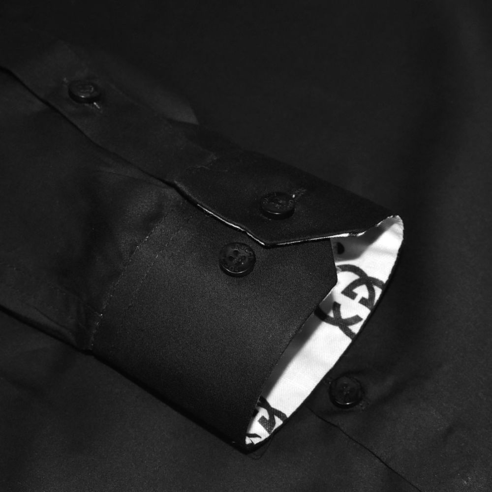 Gucci logo Print Black Premium Quality Shirt-5