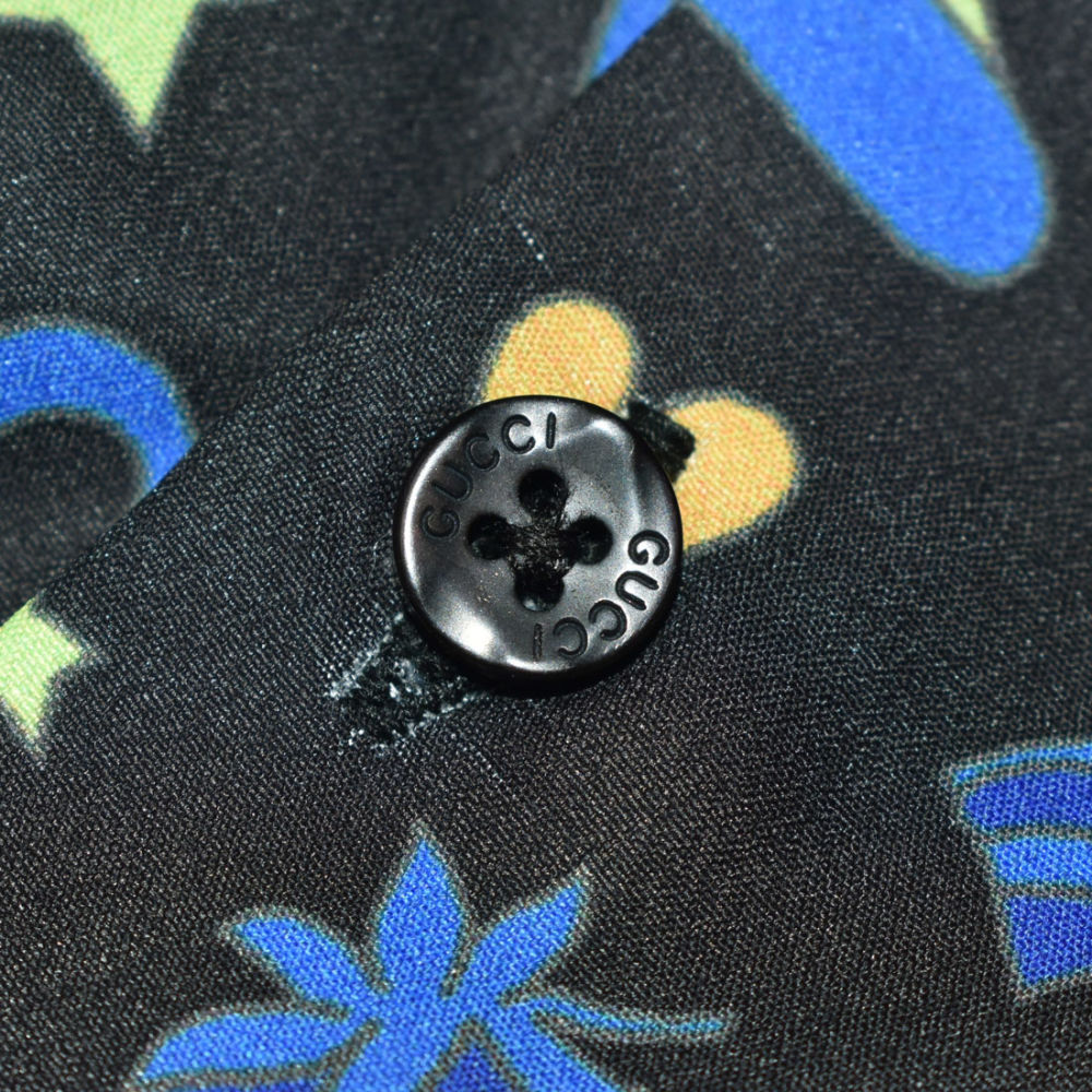 Gucci Black Premium Printed Cotton Shirt-3