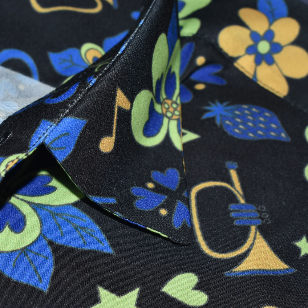 Gucci Black Premium Printed Cotton Shirt-4