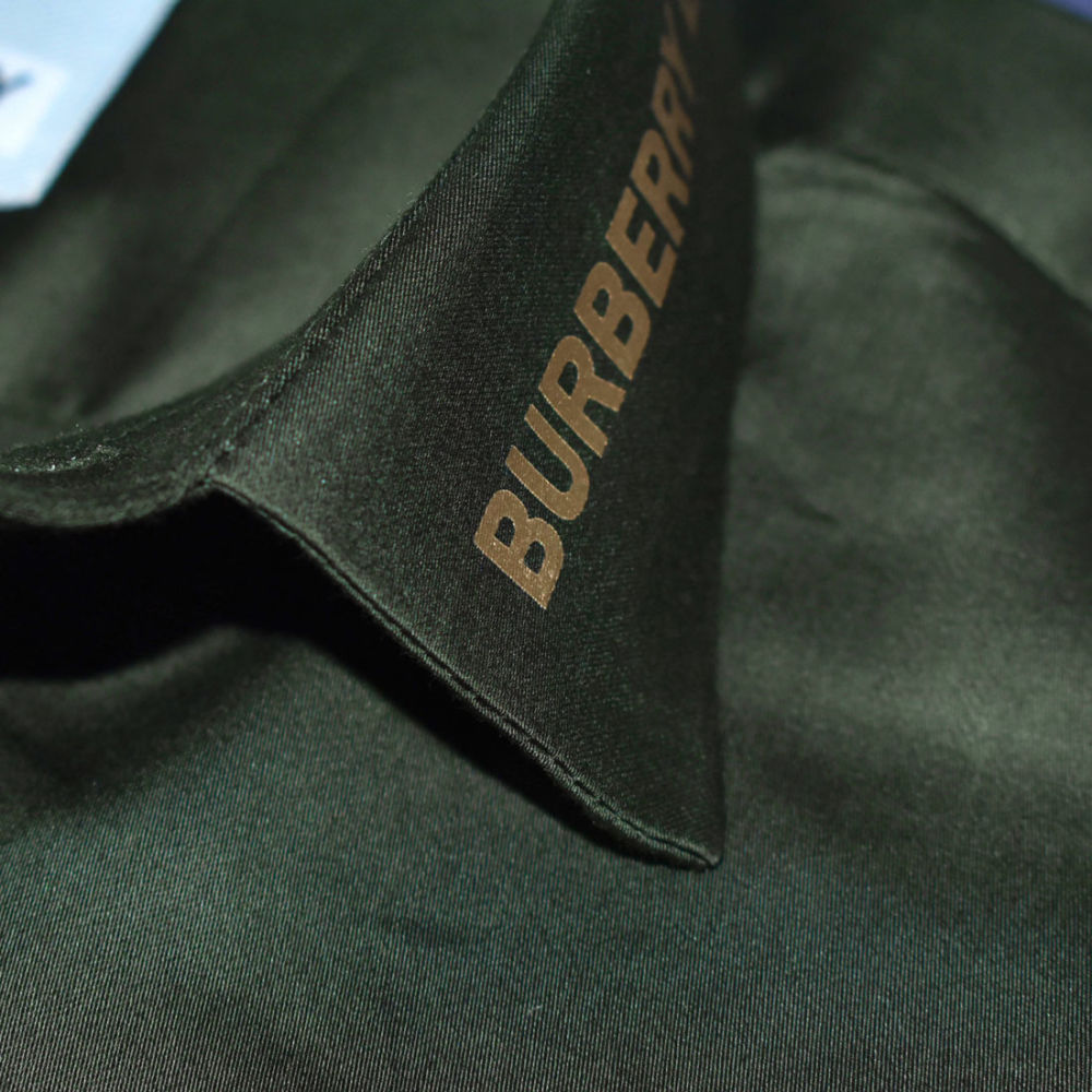 Burberry TB Tiger Embroidered Green Premium Shirt-4