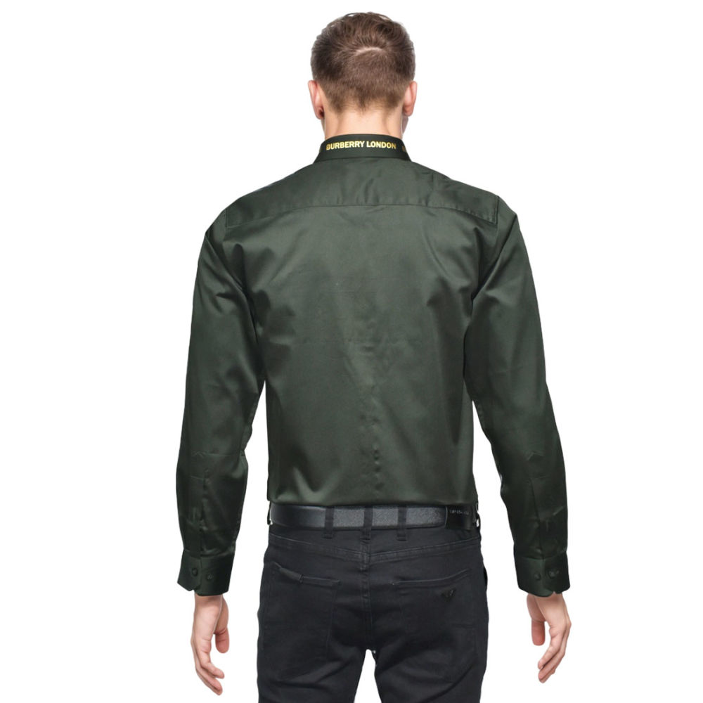 Burberry TB Tiger Embroidered Green Premium Shirt-1