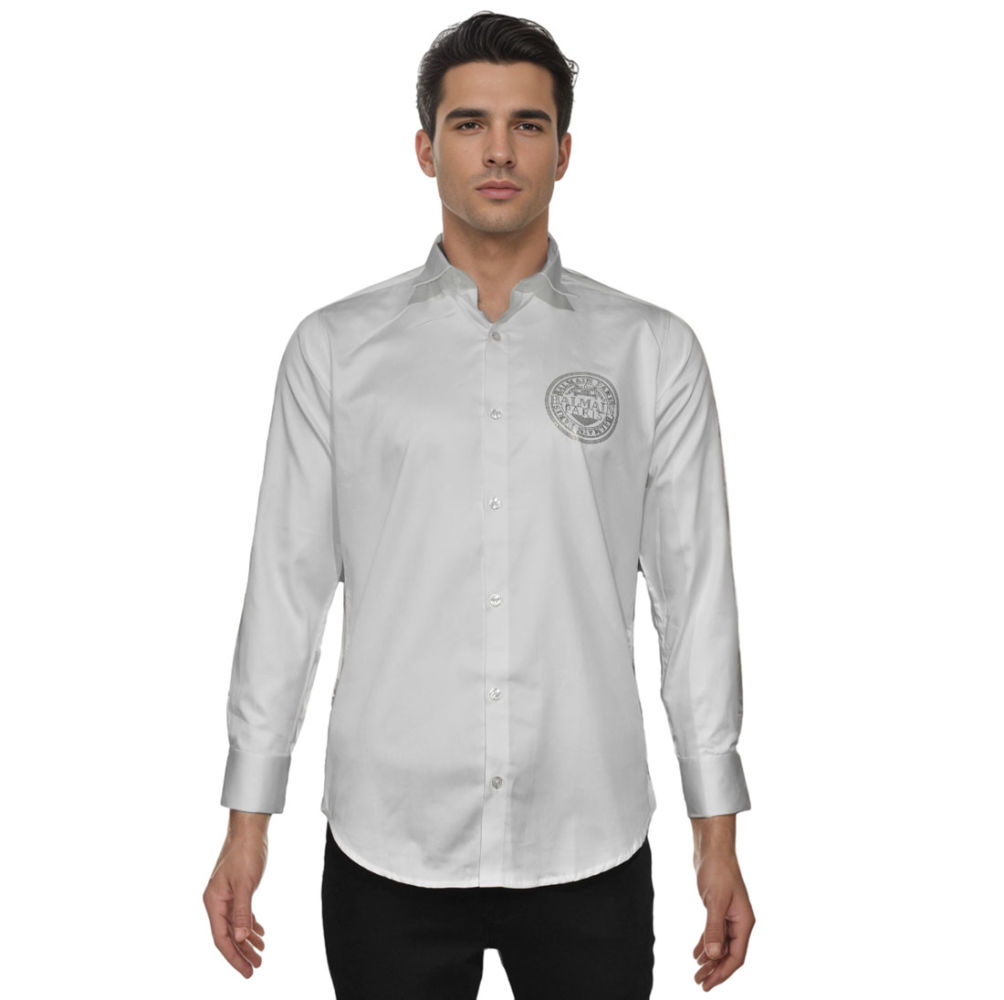 Balmain Patch White Premium Cotton Shirt-6