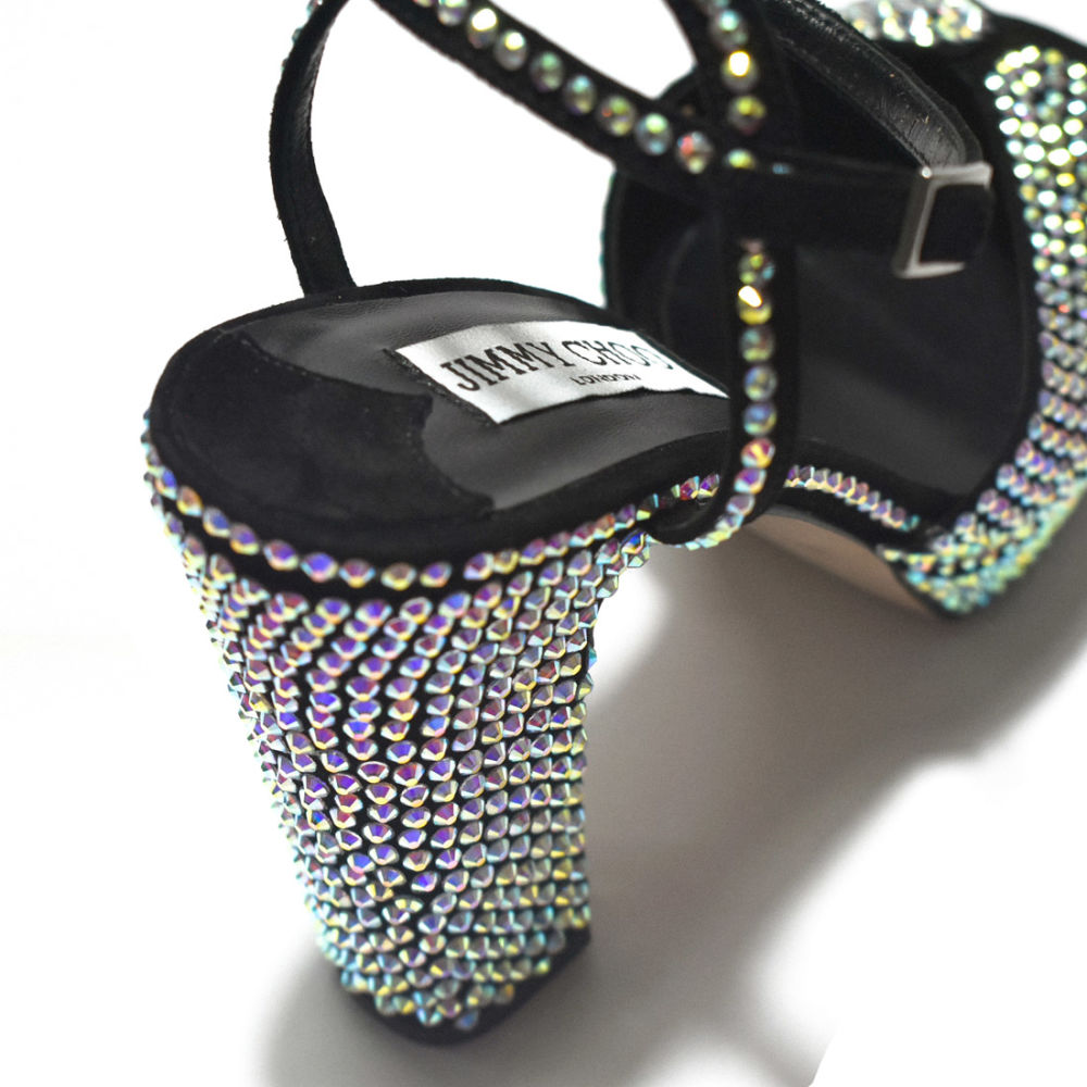 Jimmy Choo Sacaria Crystal Embellished Platform Sandals-4