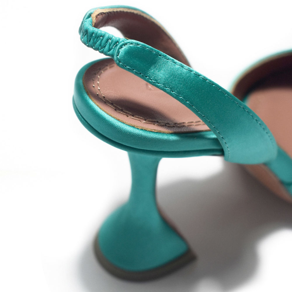 Amina Mauddi Green Begum Embellished Heel Sandals-4