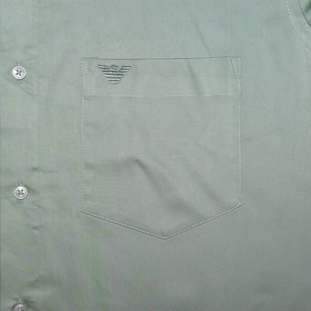 Giorgio Armani Light Teal Green Premium Quality Shirt-3