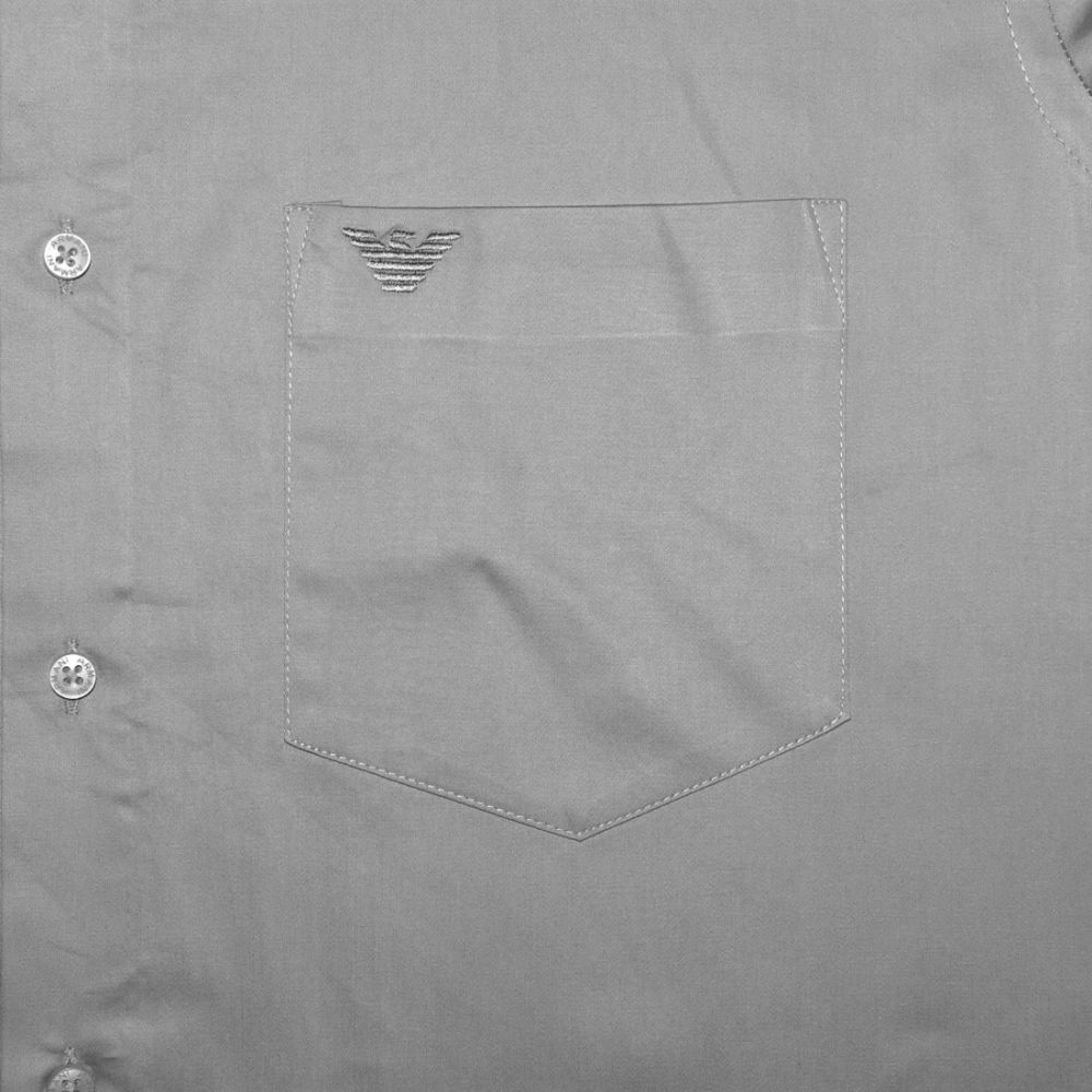 Giorgio Armani Light Grey Premium Quality Shirt-thumb-3