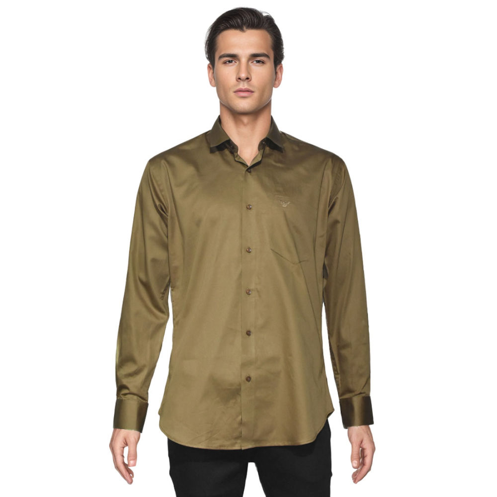 Giorgio Armani Dark Beige Premium Quality Shirt-6