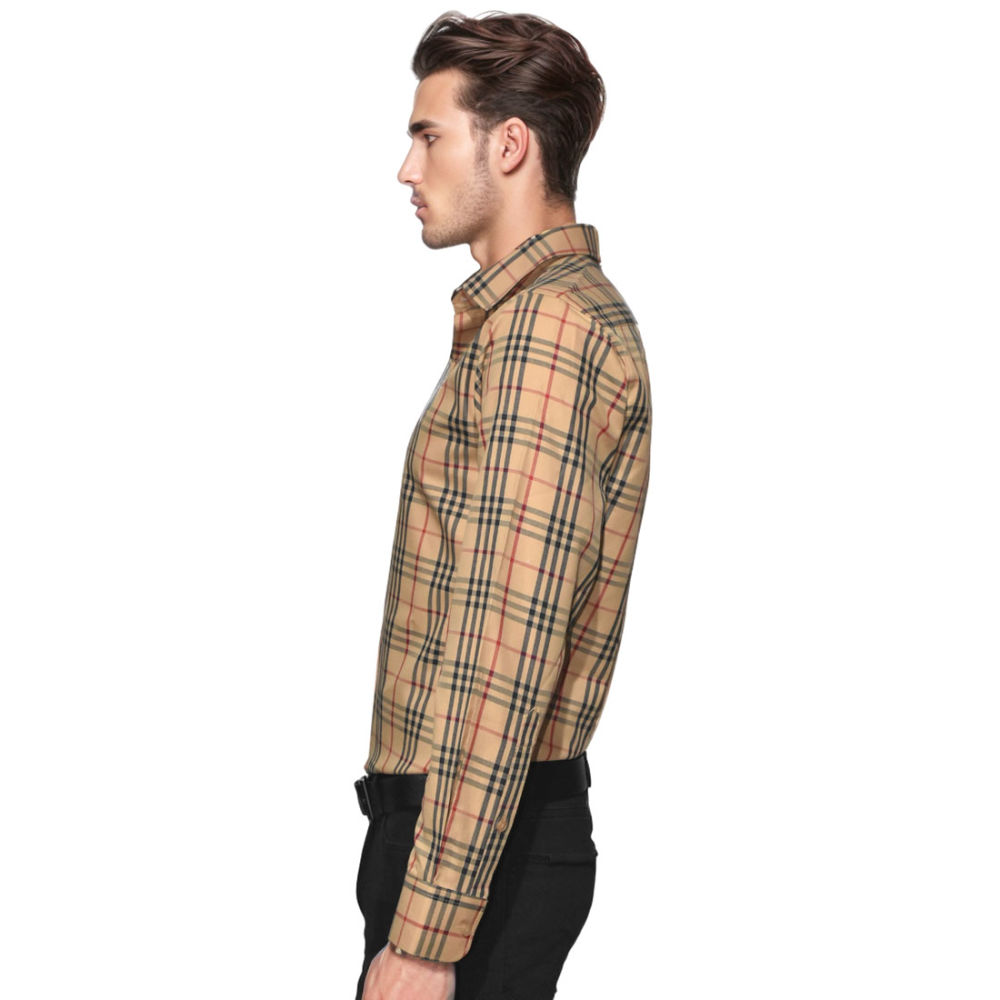 Burberry Brown Premium Quality Shirt-2