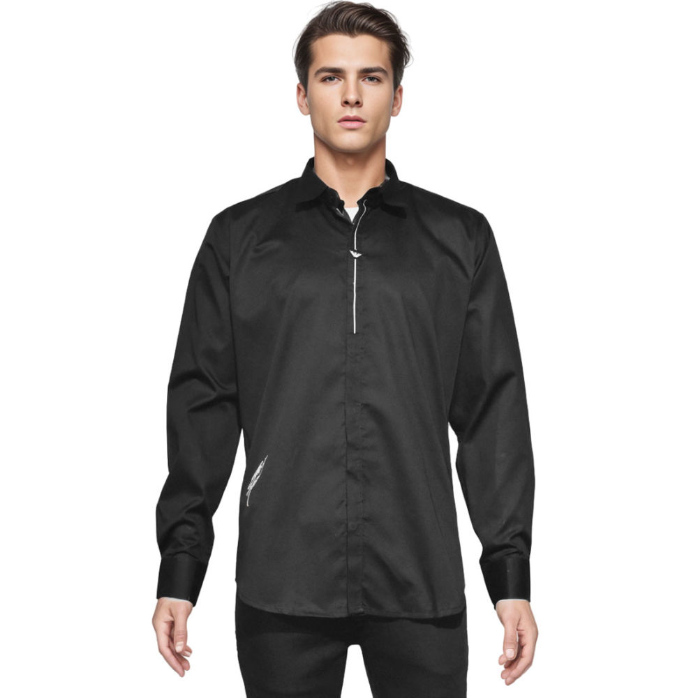 Emporio Armani Black Premium Quality Shirt-thumb-6