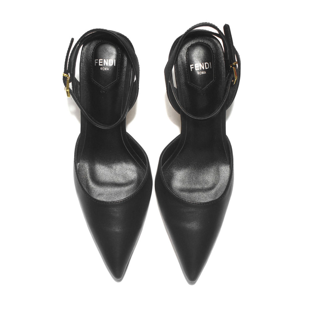 Fendi Black Premium Heel Sandals-5