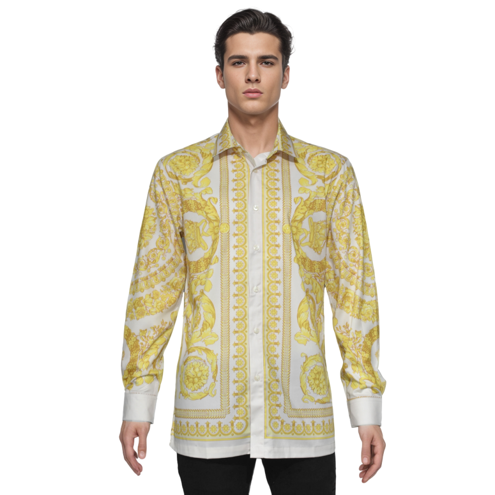 Versace Golden Barocco Silk Shirt-6