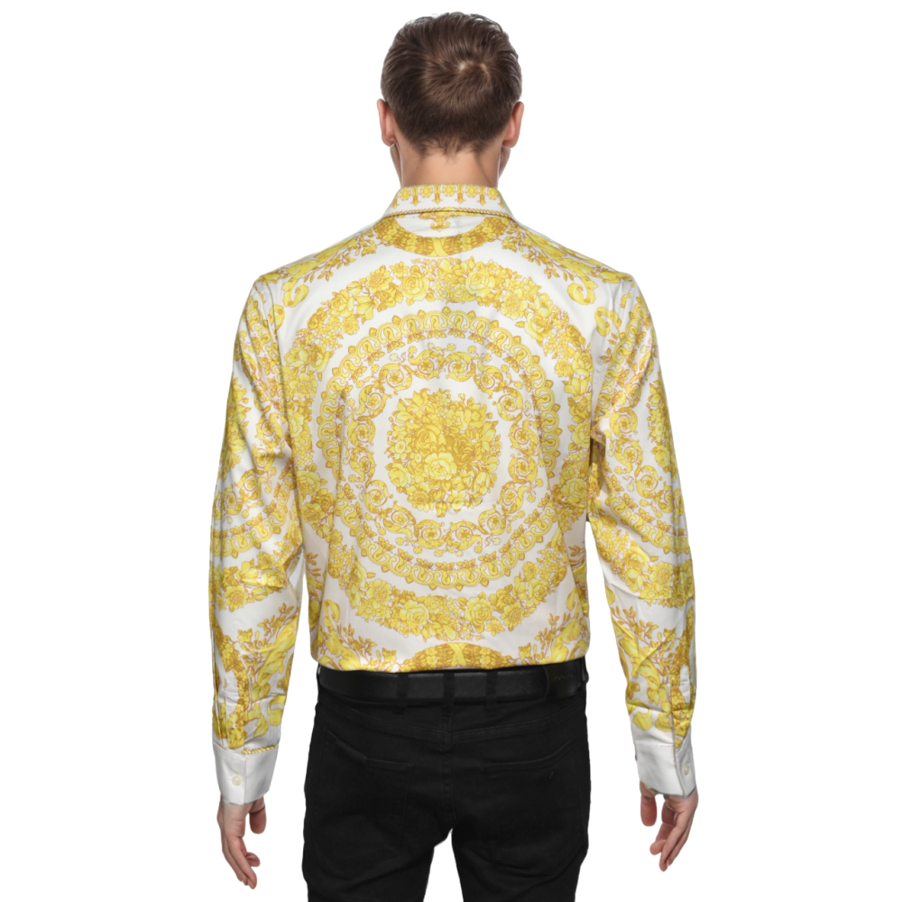 Versace Golden Barocco Silk Shirt-1