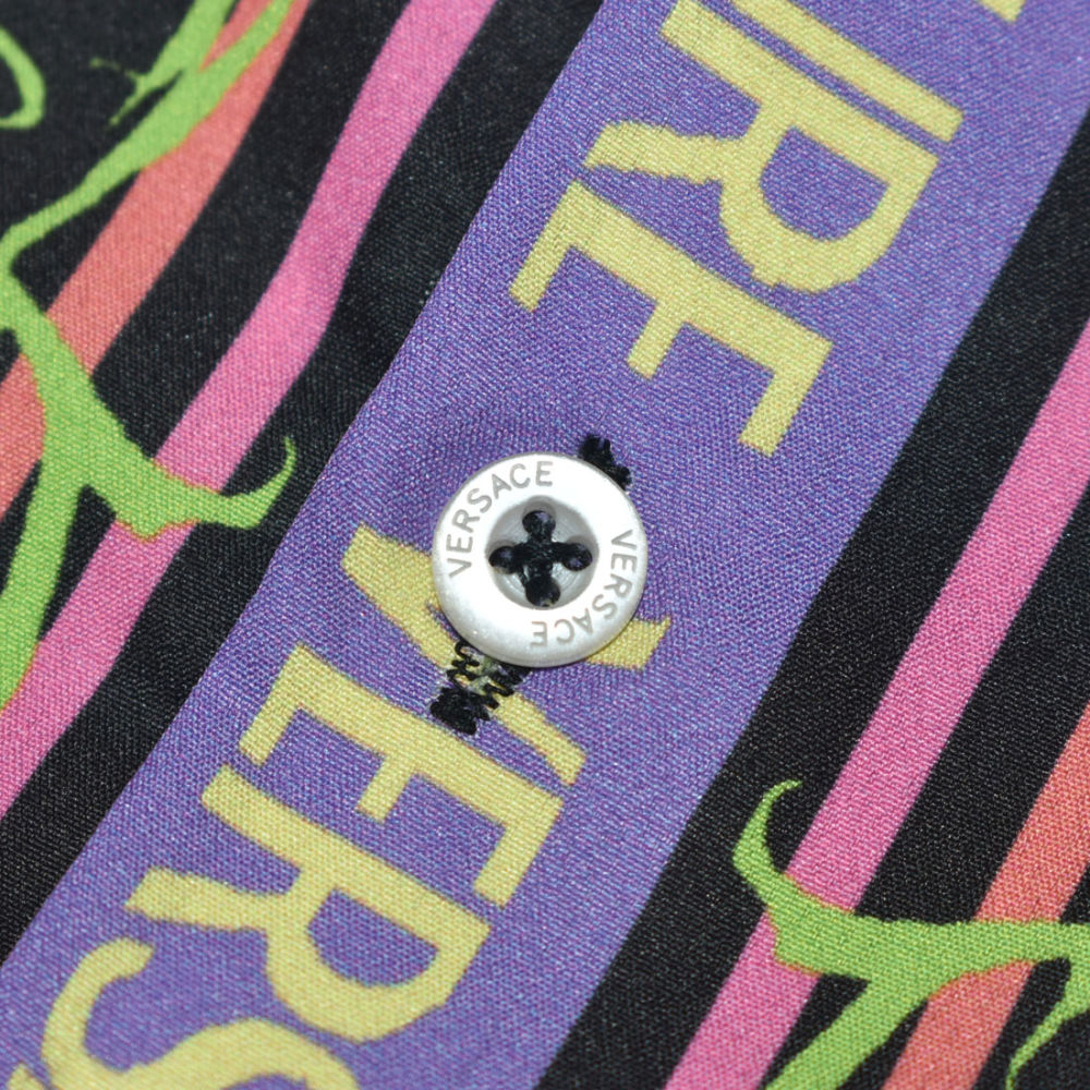 Versace Jeans Couture Black Garden Print Shirt-3