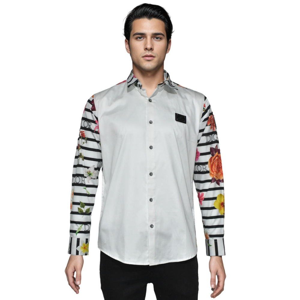 Dior logo Patch White Designer Premium Shirt-6