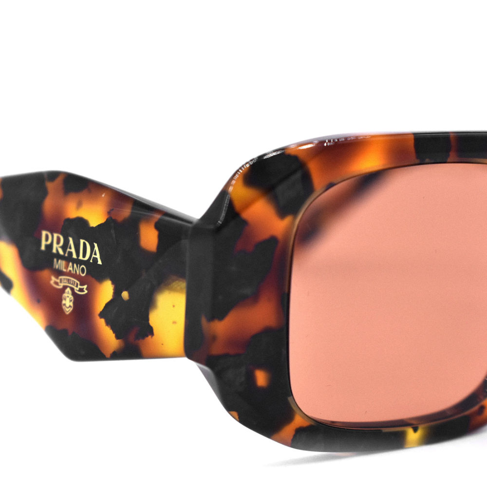 Prada Black & Brown Acetate Symbole Sunglasses-2