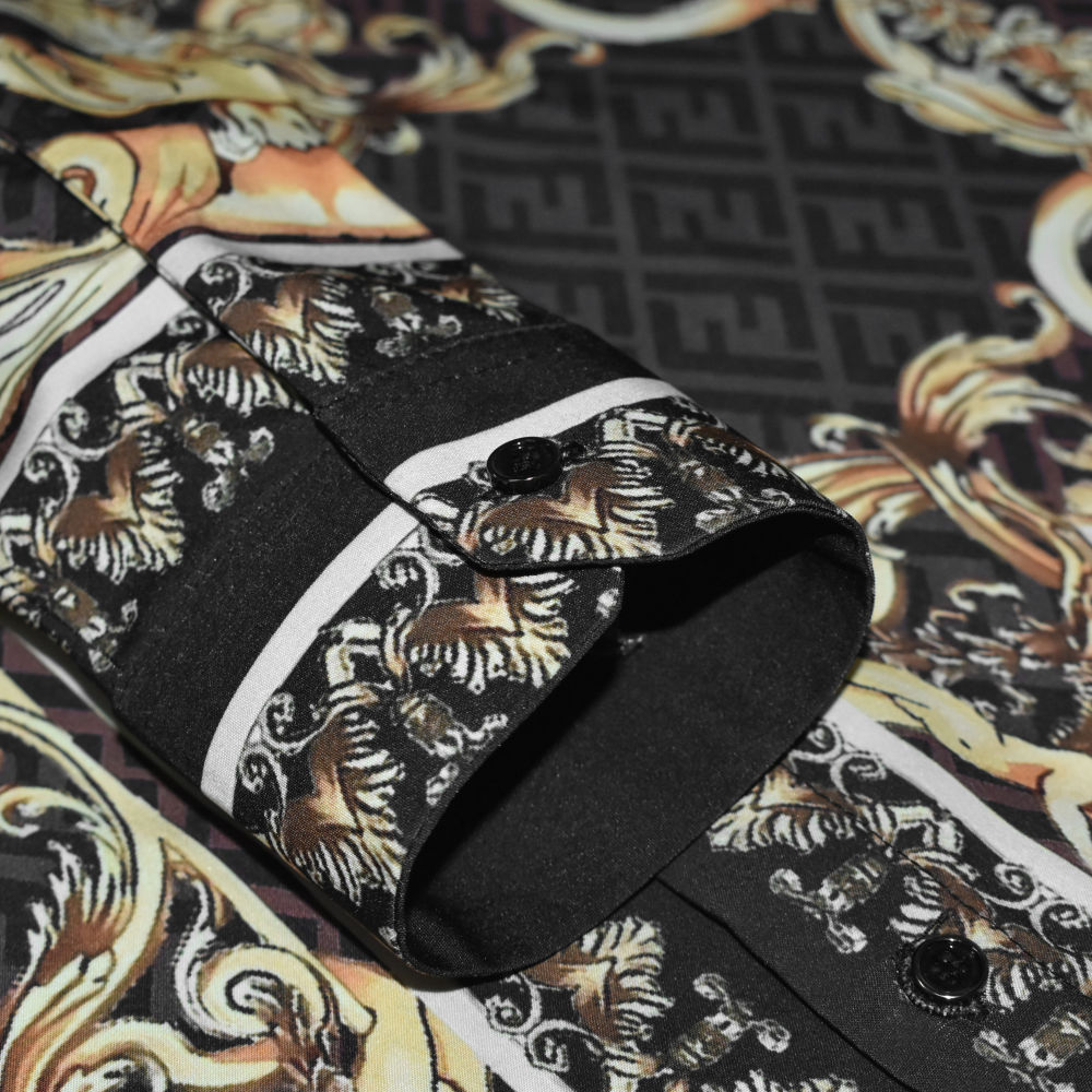 Fendi Golden Brown Premium Shirt-thumb-5