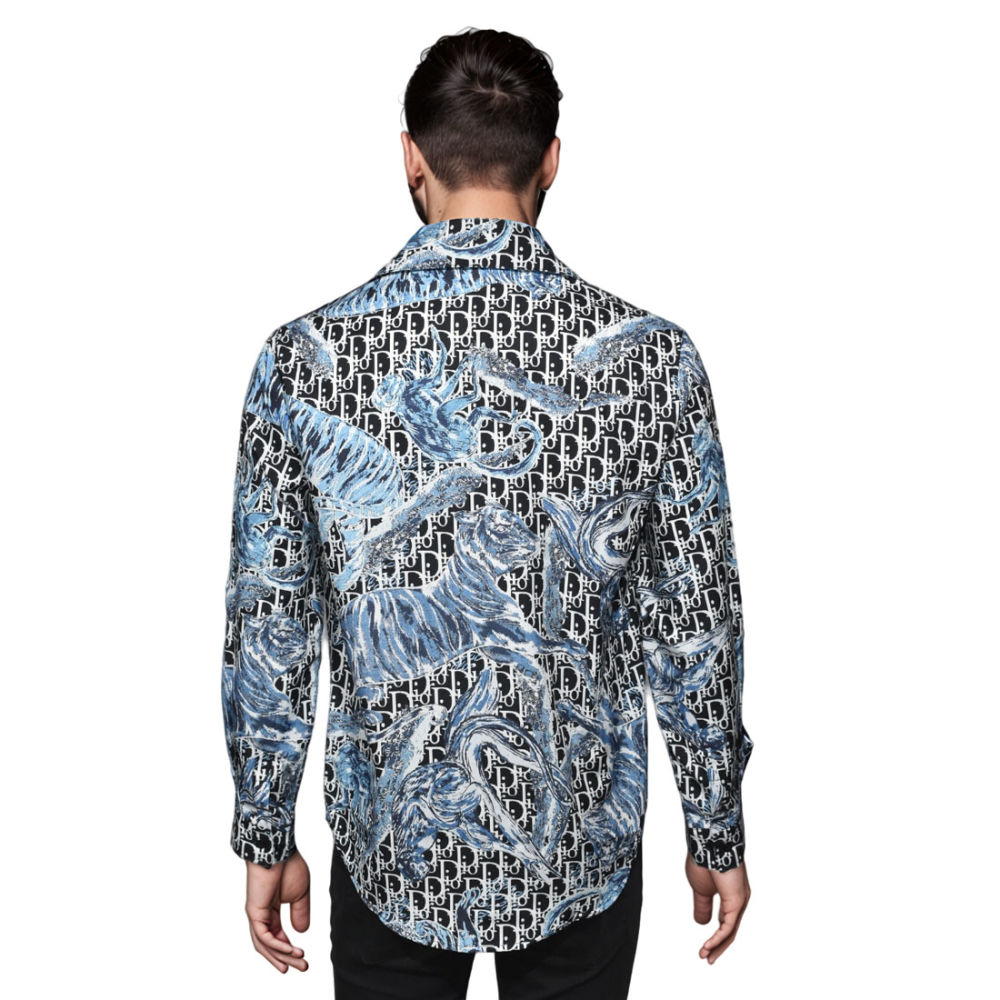 Dior Black & Blue Premium Quality Shirt-1