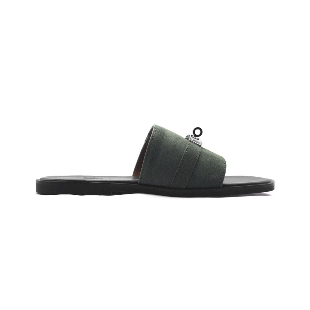 Hermes Green Premium Quality Flip-flops-2
