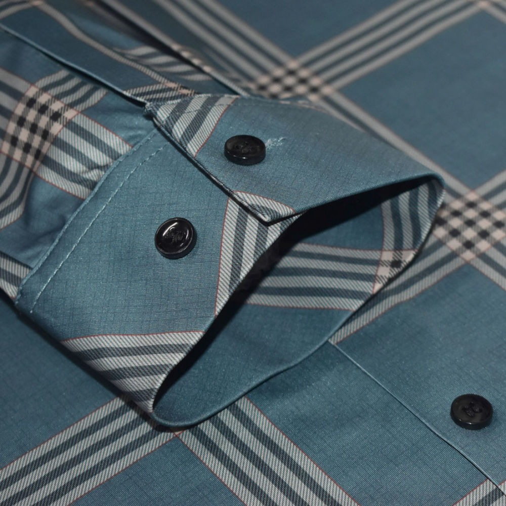 Burberry Green Checked Premium Casual Shirt-5
