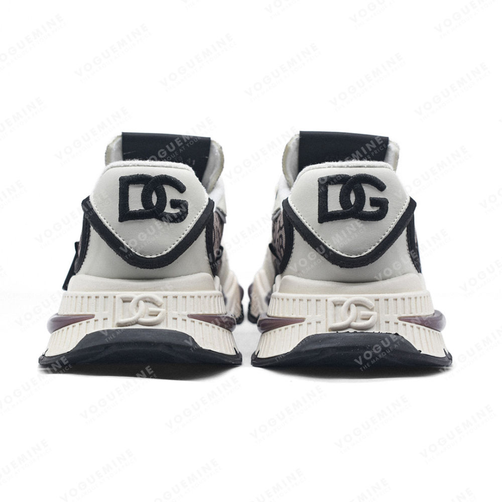 Dolce & Gabbana Airmaster Panelled Coffee Sneakers-3