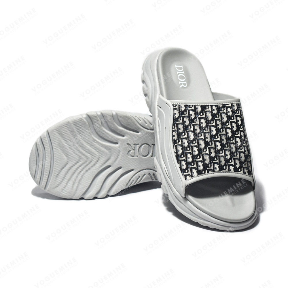 Dior Grey Premium H-Town Flip-flops-6