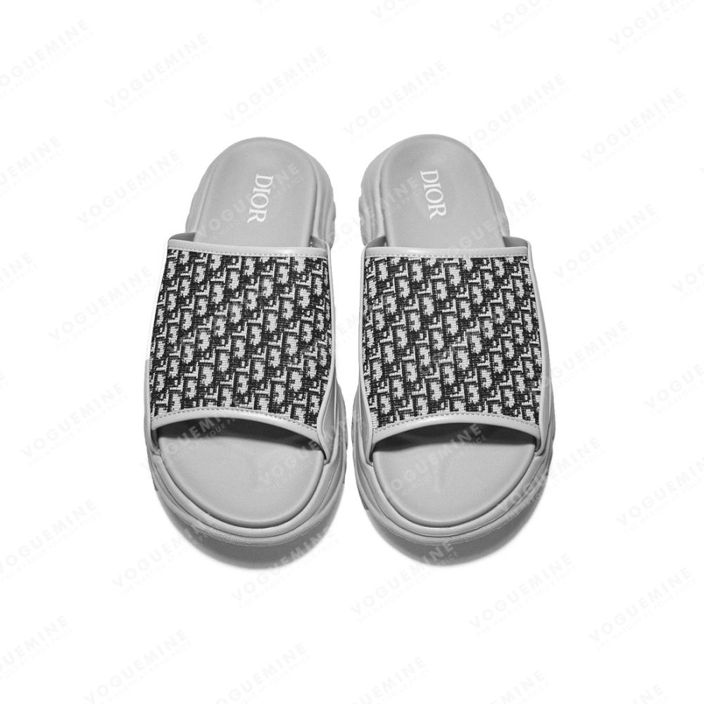 Dior Grey Premium H-Town Flip-flops-3