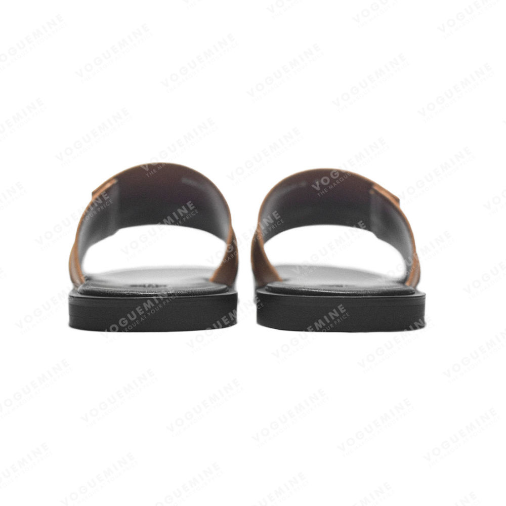 Hermes Brown Premium Gabriel Flip-flop-5