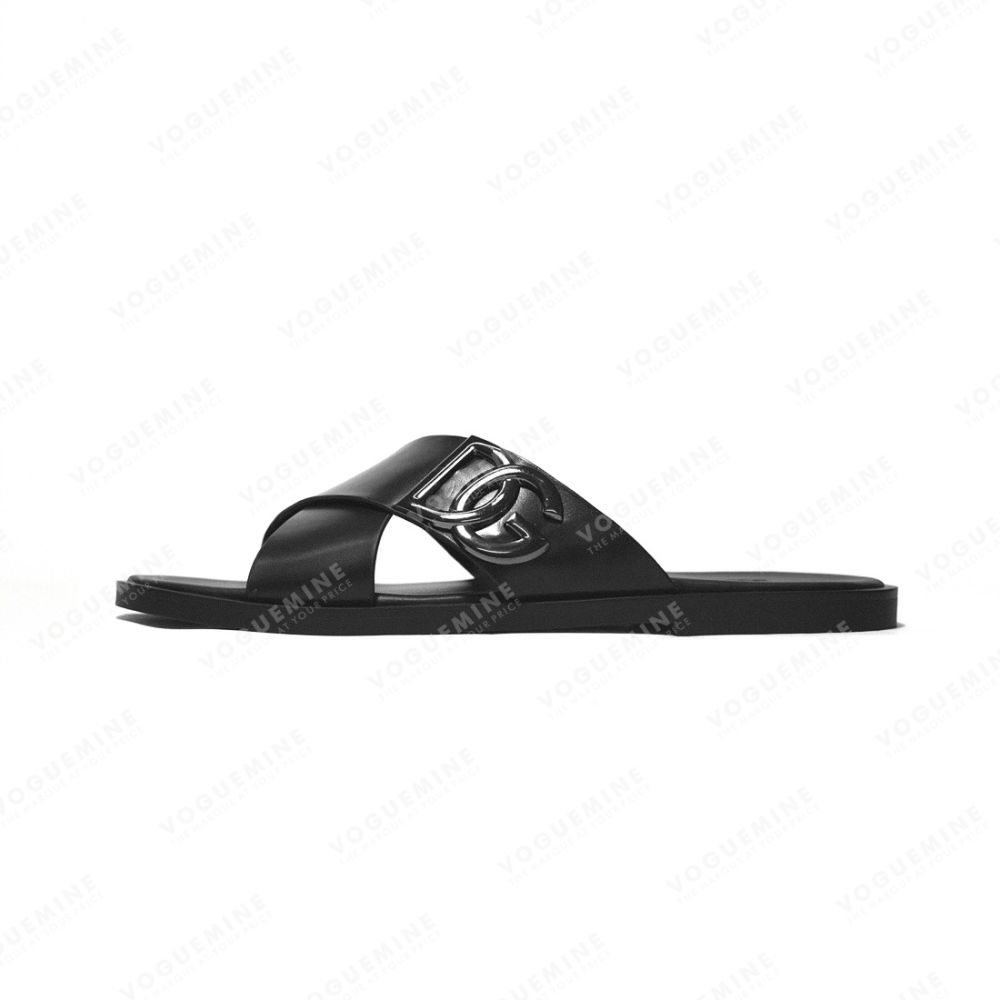 Dolce & Gabbana logo Black Premium Flip-flops-1