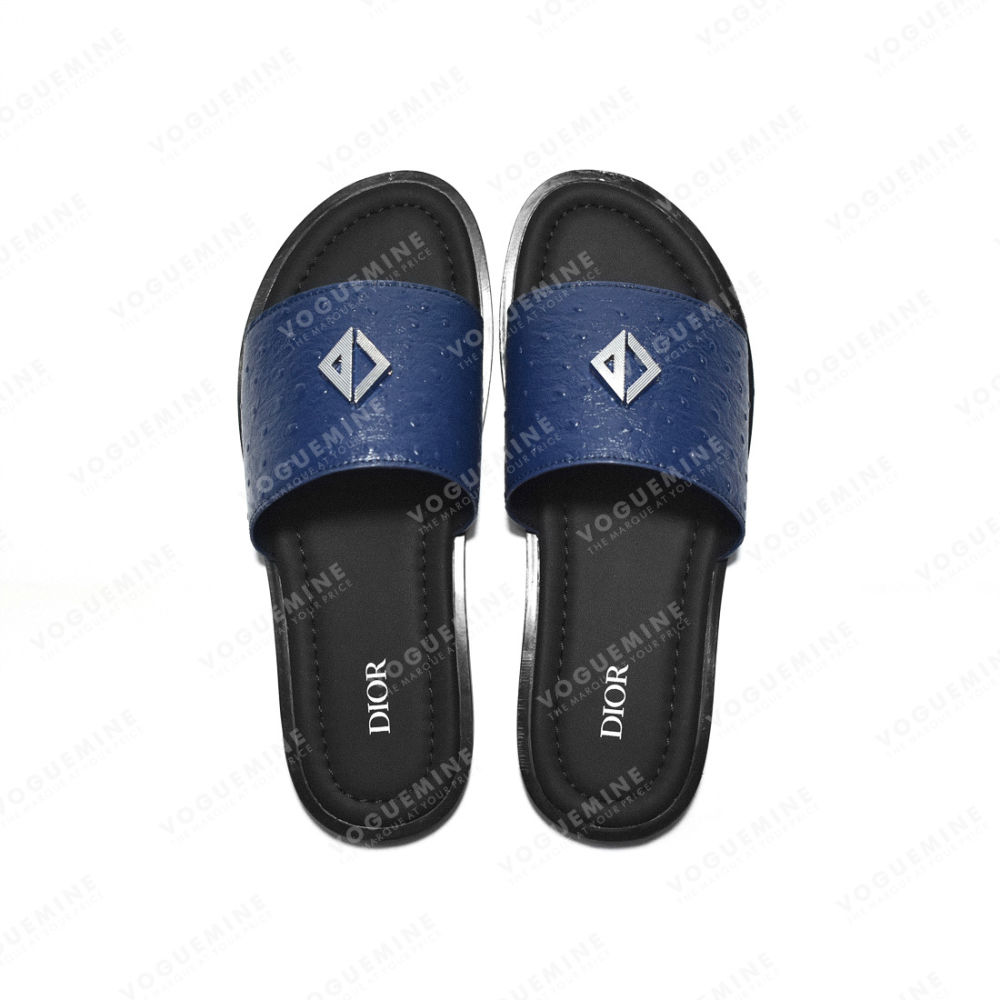 Dior CD Attach Blue Premium Flip-flops-4